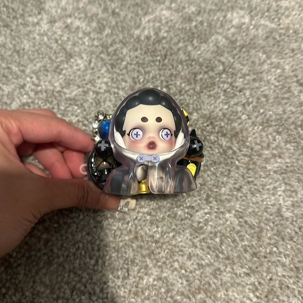 Skull panda hand made phone clip
